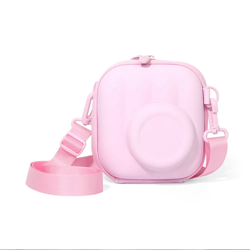 

Portable EVA Instant Camera Case Hard Shell Adjustable Strap Storage Bag Wear Resistant Mesh Pocket Carry Case Daily Storage