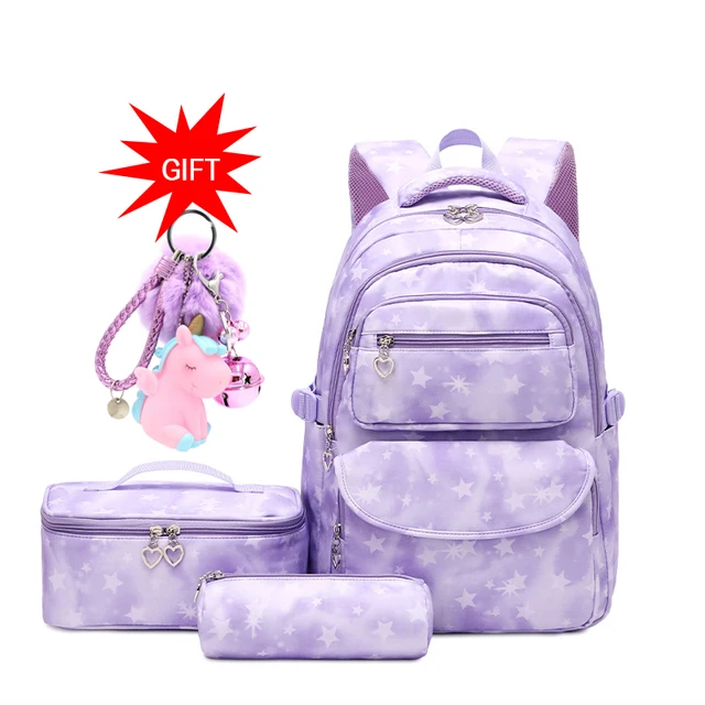 Mochila escolar impermeable con fiambrera para ninos y ninas juego de Mochilas para adolescentes mochila escolar para ninos nueva