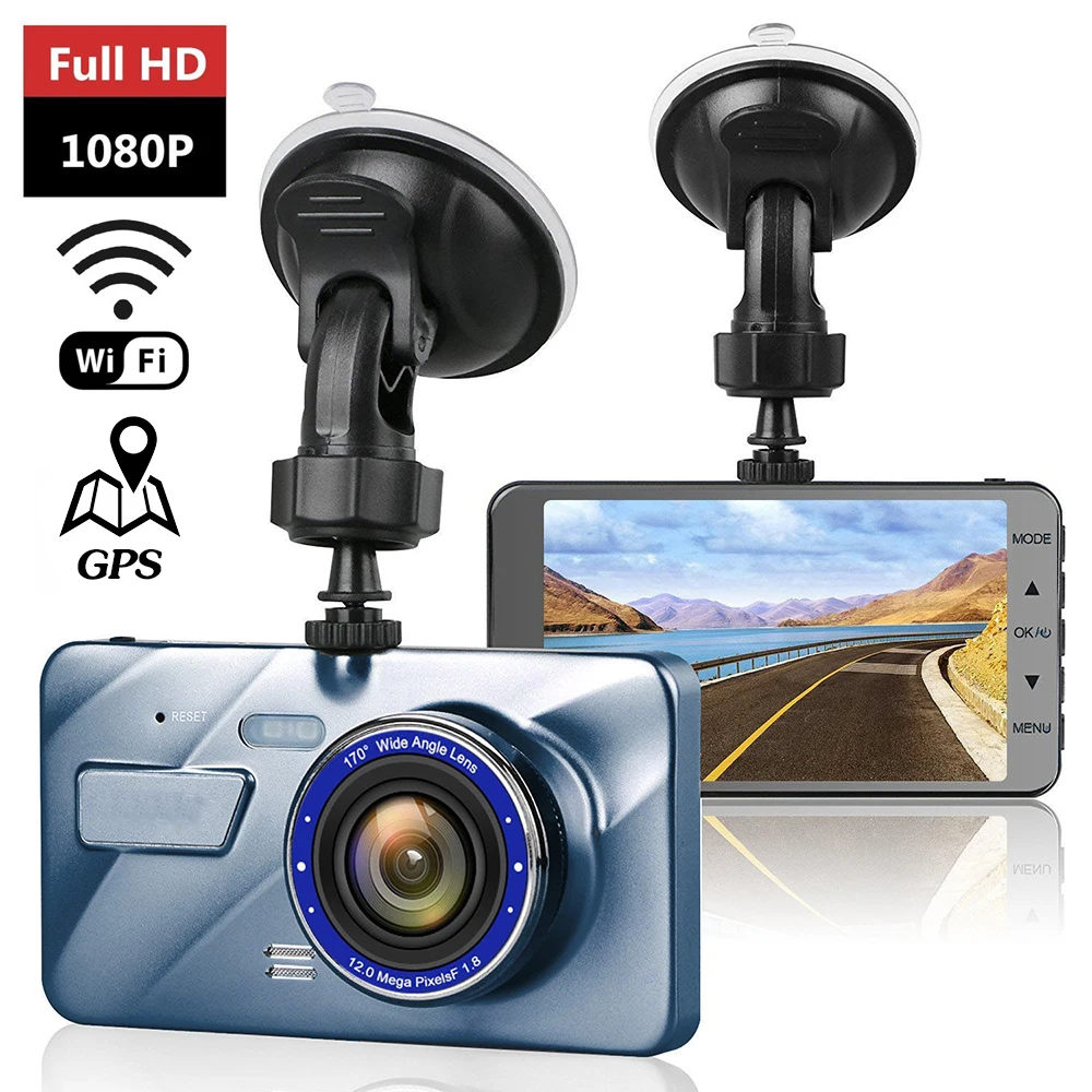 Car DVR WiFi Dash Cam Full HD 1080P Rear View Camera Video Recorder Auto Dashcam Vehicle Black Box Car Accessories Night Vision