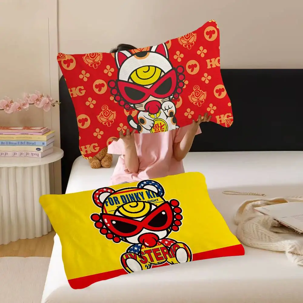 Japan Fashion Hysteric Mini Quick-Dry Polyester Pillow Scarf - Moisture-Wicking & Breathable For Hot Sleepers