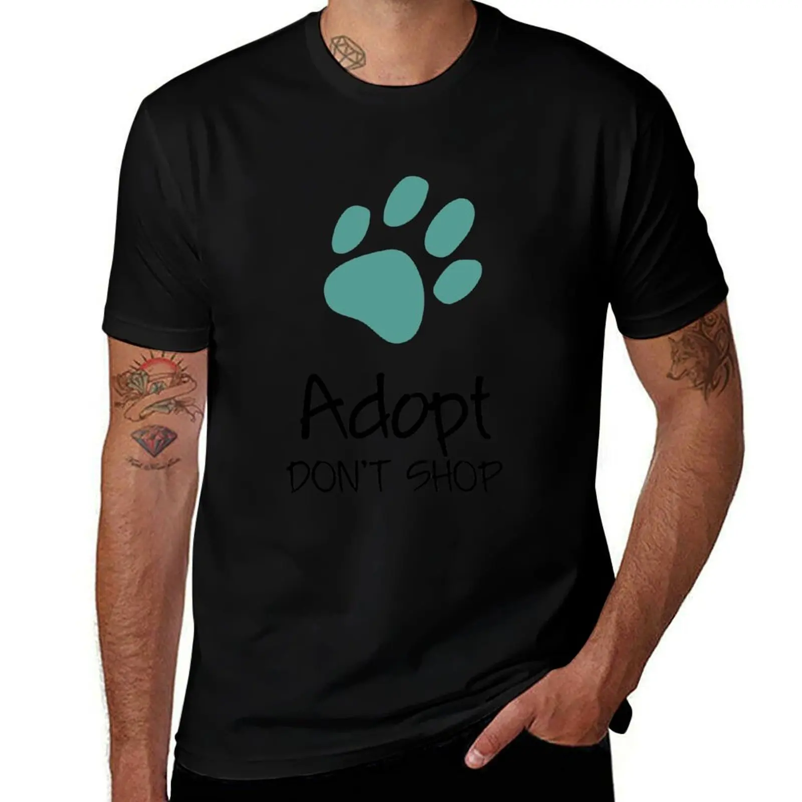 Adopt don't shop 2 T-Shirt Casual Daily Outfit T-Shirt