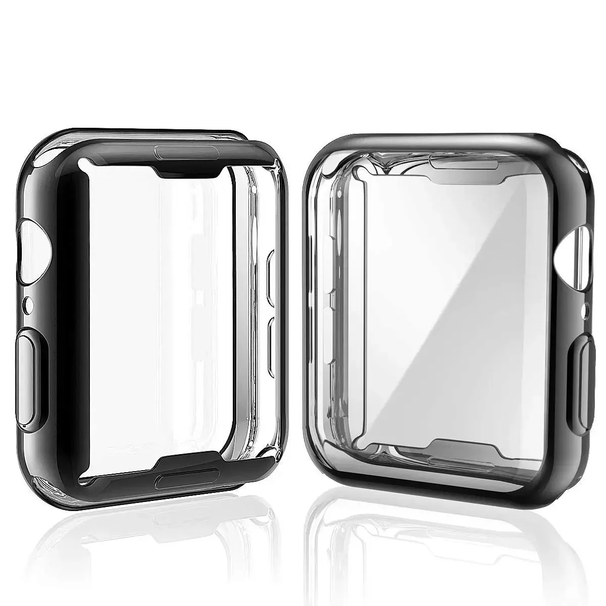 For apple watch case series 9 8 7 6 5 4 3 SE 41mm 45mm 42-44mm-40mm screen protector Accessories for apple watch band TPU Cover
