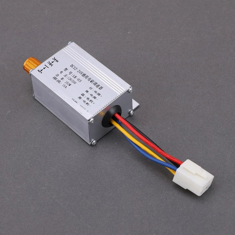 

12V/24V 48V/40V Motor Speed Governor 350W 15A Motor Speed Regulation Stepless Motor Speed Controller for Puffing Machine