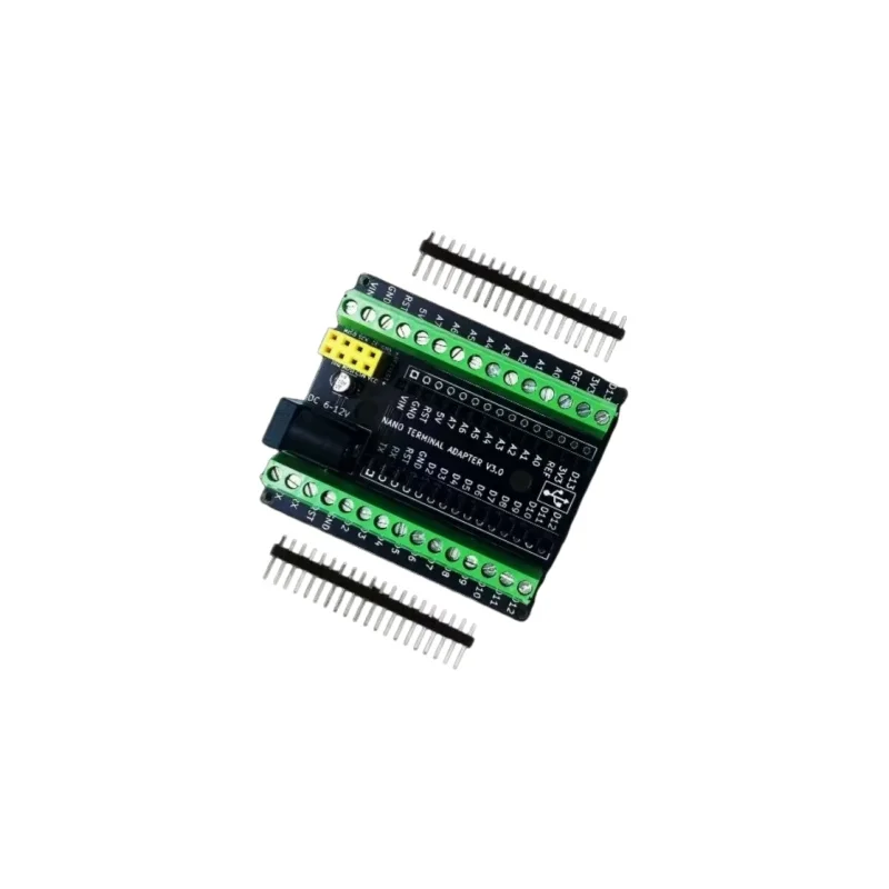 NRF2401+Wireless Module with DC Power Jack Interface GPIO for Arduino Nano V3.0 Expansion Board DIY IoT Wireless Project Connect