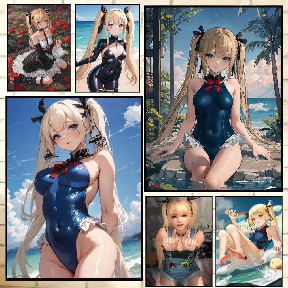 Poster  HD art sticky wall waterproof home living room bedroom bar aesthetic decoration M-Marie Rose from Dead or Alive