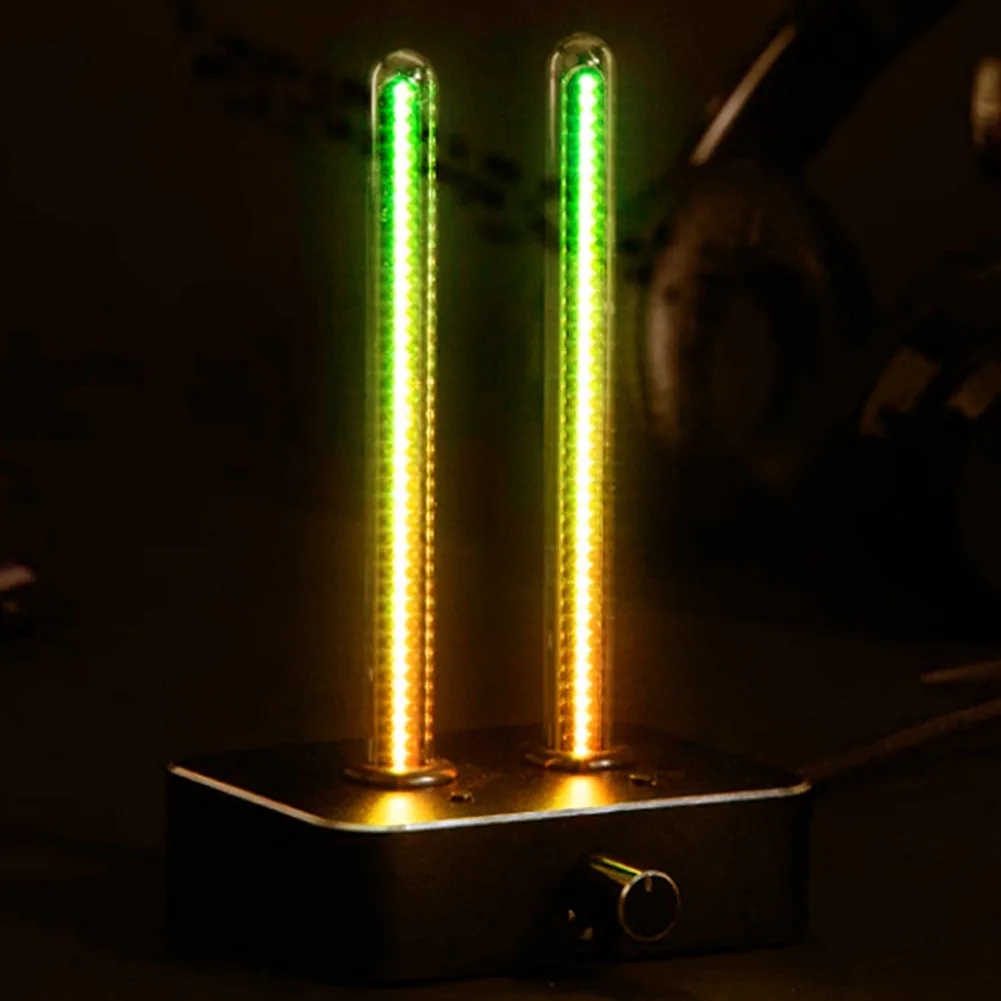 Vintage Nixie Tube IN9 Audio Spectrum Analyzer/Voice Pickup/RGB LED Sound Level Meter/Colorful LED Tube Desktop Decor Gifts