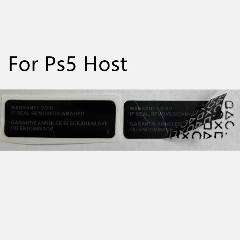 50 قطعة/الوحدة الضمان ملصق استبدال ل Ps4 1000 11xx 1200 20xx سليم برو الإسكان المضيف التسمية الختم ل Ps5 وحدة التحكم قذيفة