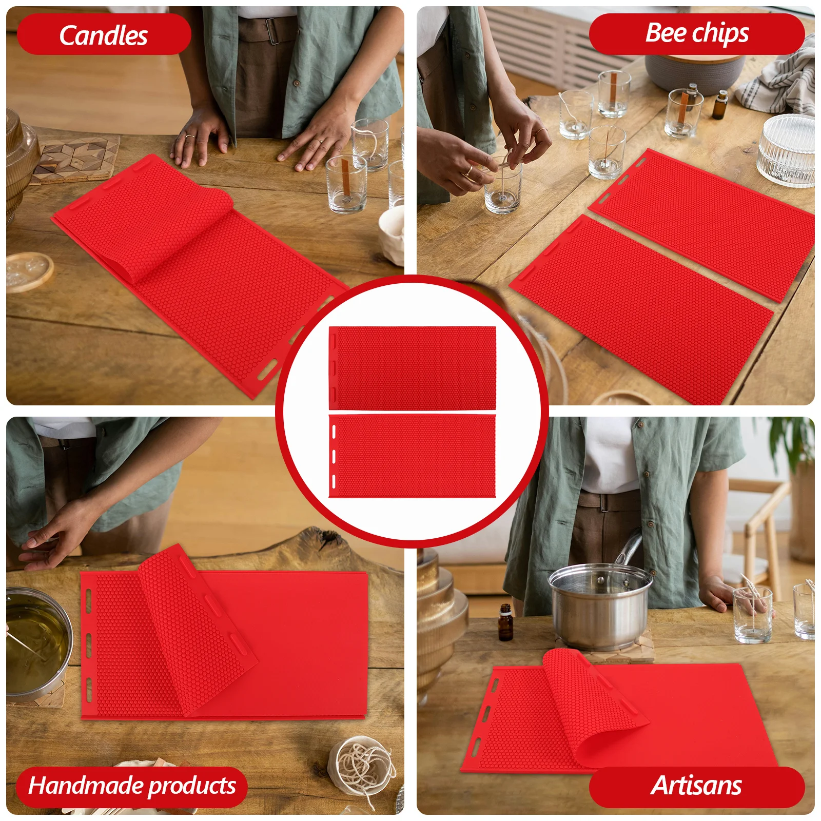 

Beeswax Honeycomb Sheet Mold Handmade Mold Honeycomb Sheet DIY Accessory Beeswax Sheets mold beeswax making mold