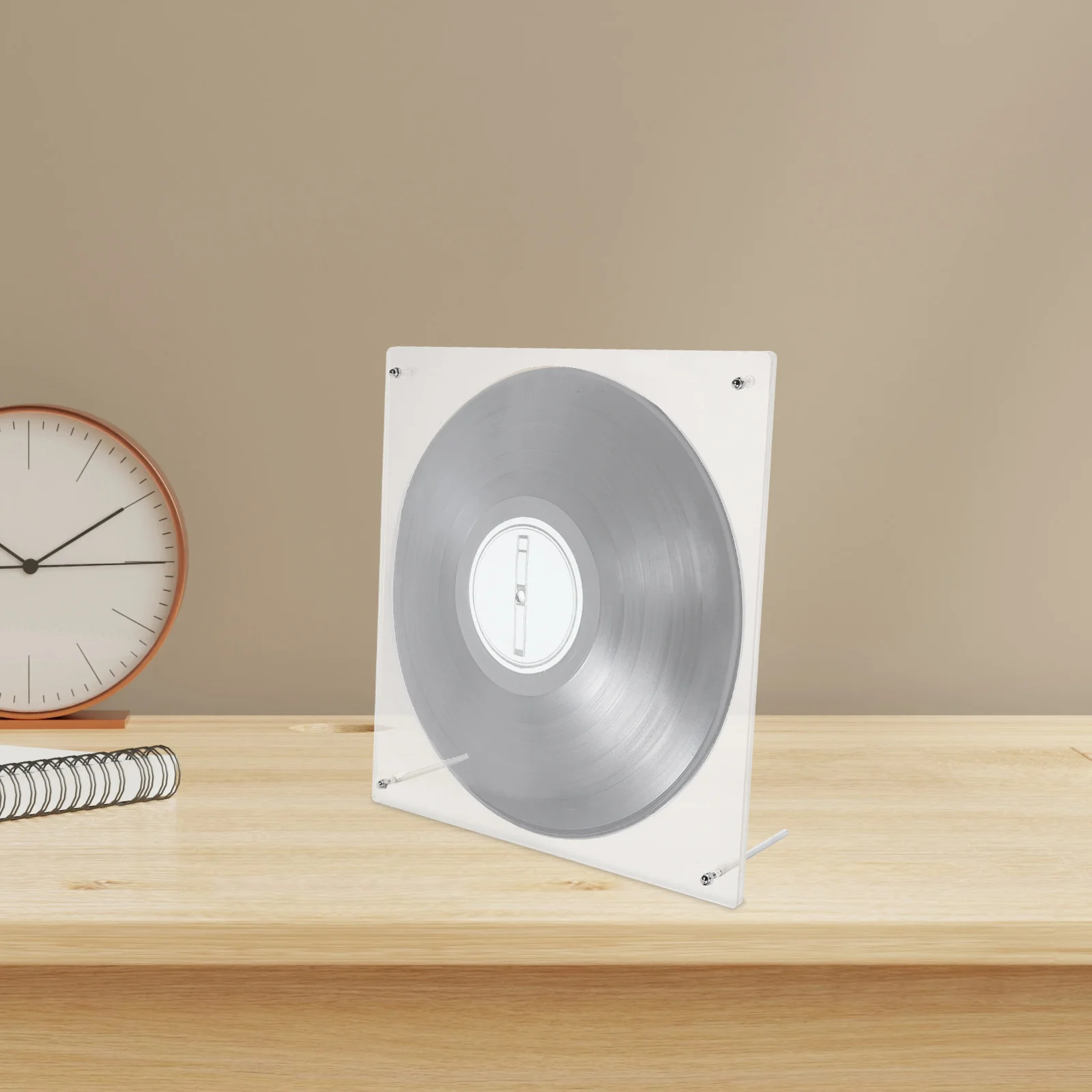 

Acrylic Record Display Stand Clear Vinyl Album Holder for Home Office Music Lover Collector Storage Shelf