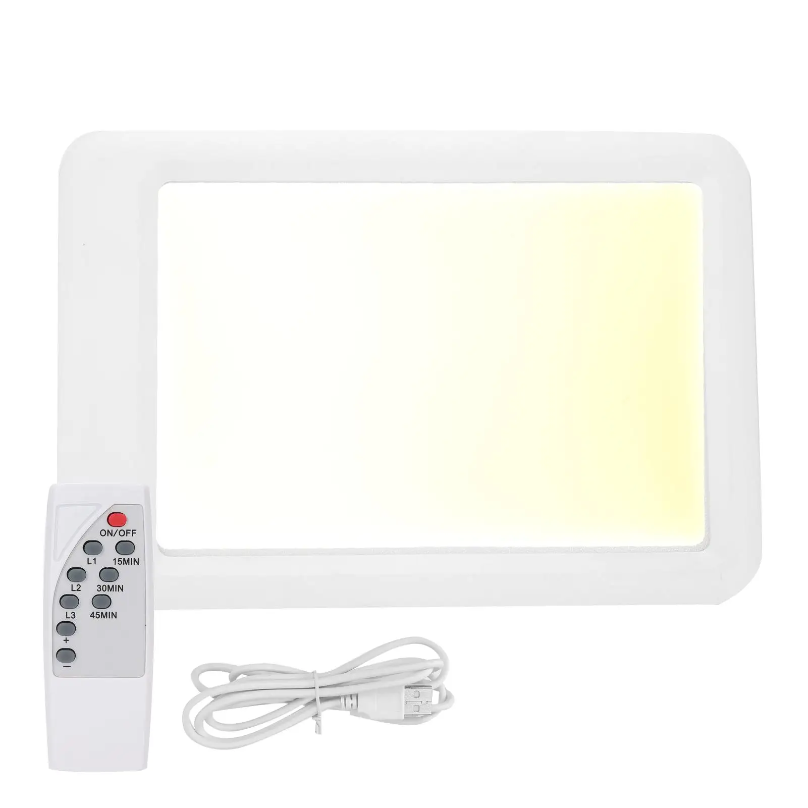 

Portable 35K LX 3 Colors Light Therapy Lamp - Adjustable Brightness, Timer - For Medicines Organizer