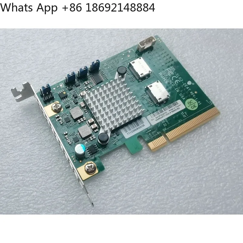 Original AOC-SLG3-2E4T PCIE NVMe u2 adapter card OCuLink SFF-8611 expansion card