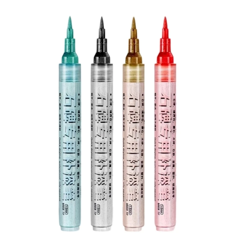D5BB Marker Pen For Restoring Inscriptions On Limestone Weatherproof Quick Drying