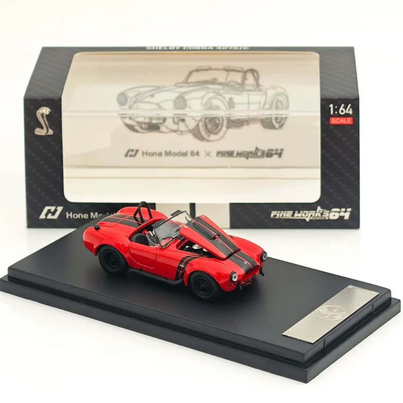 Fine Works 1/64 alloy Shelby Cobra 427S/C collector's figurine replica car toy - a gift for boys