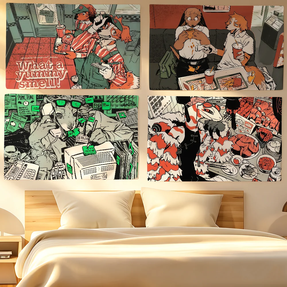 Book Smell N-Nagabe Flag For Living Room Home Dorm Decor Wall Outdoor Camping Party Banner Gifts