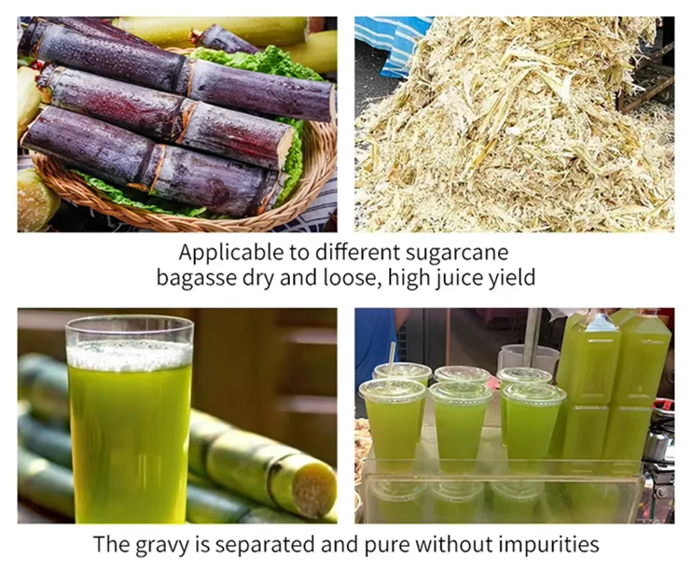3Roller Automatic Commercial Sugarcane Juicer Machine Electric Portable Squeezer Juice Press Sugar Cane Juicer Extractor Machine