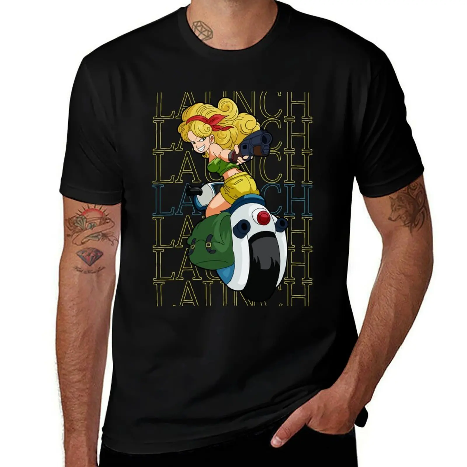Launch T-Shirt Casual Daily Wear Short Sleeve Top