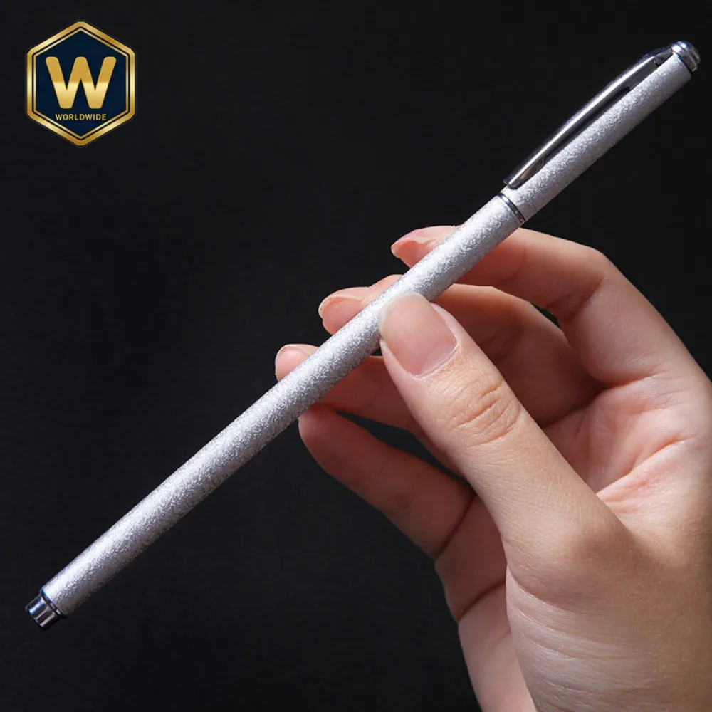 

For Wrinkle Anti‑Slip Grip Metal Pen 0.5mm Black Gel Pen Smooth Writing High‑Value Slim Barrel Heavy Feel Business Office