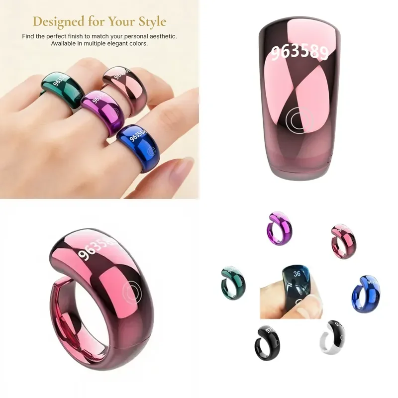 Suitable for Smart Ring OLED Display Electronic Counter Interchangeable Ring Holder Hand Press Clicker for Southeast Asia Hot