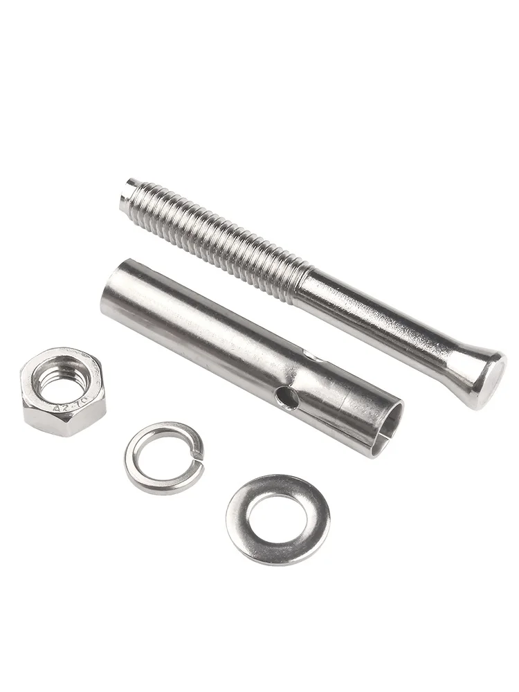 สกรูยึดแบบขยายตัวภายนอก M6 M8 M10 M12 - M20 พร้อมปลอกยึดคอนกรีต สแตนเลส 304 / 316 สำหรับยึดติดผนัง