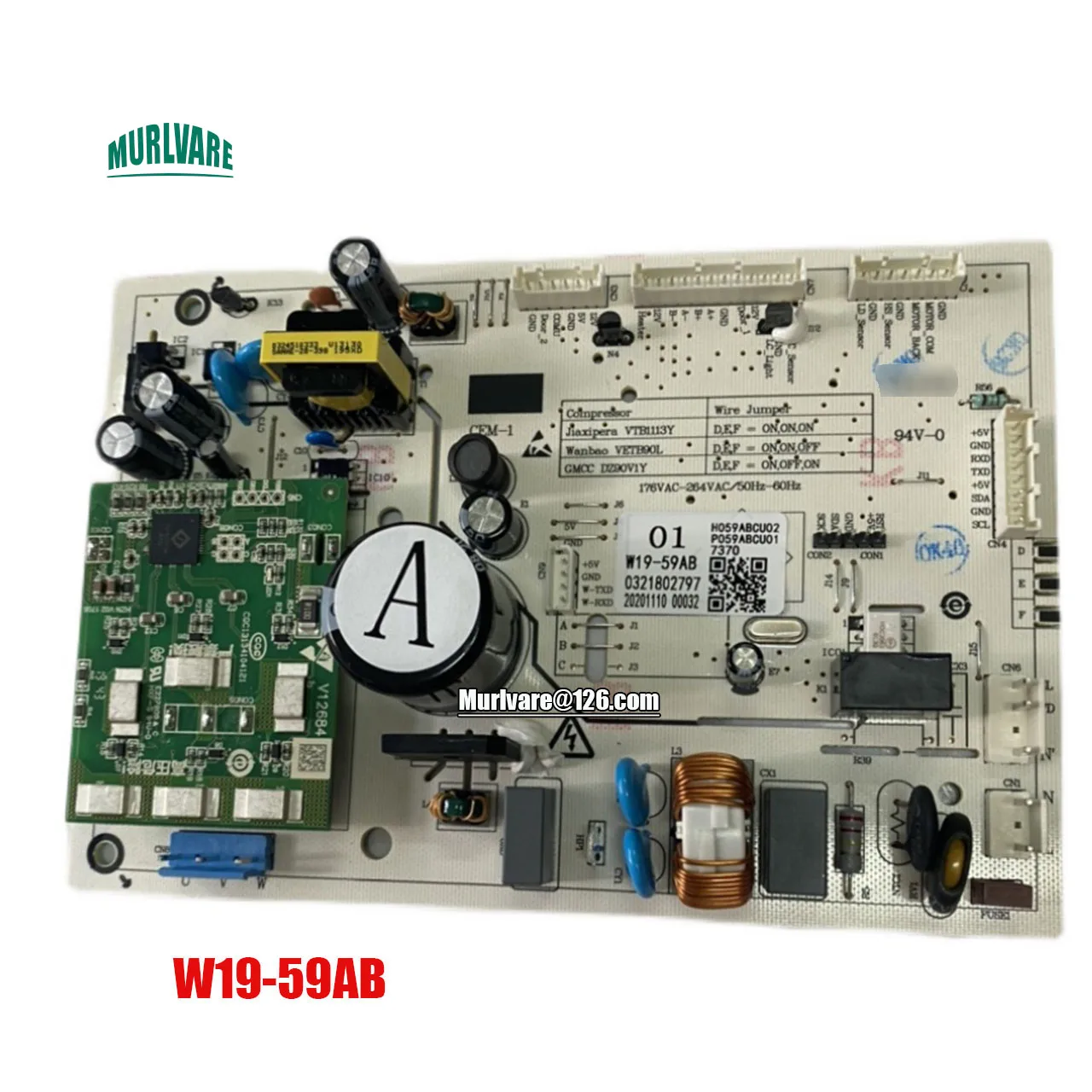 

Refrigerator Spare Parts Computer Board W19-59AB Motherboard For Electrolux Refrigerator ZHE3201HGA Replacement