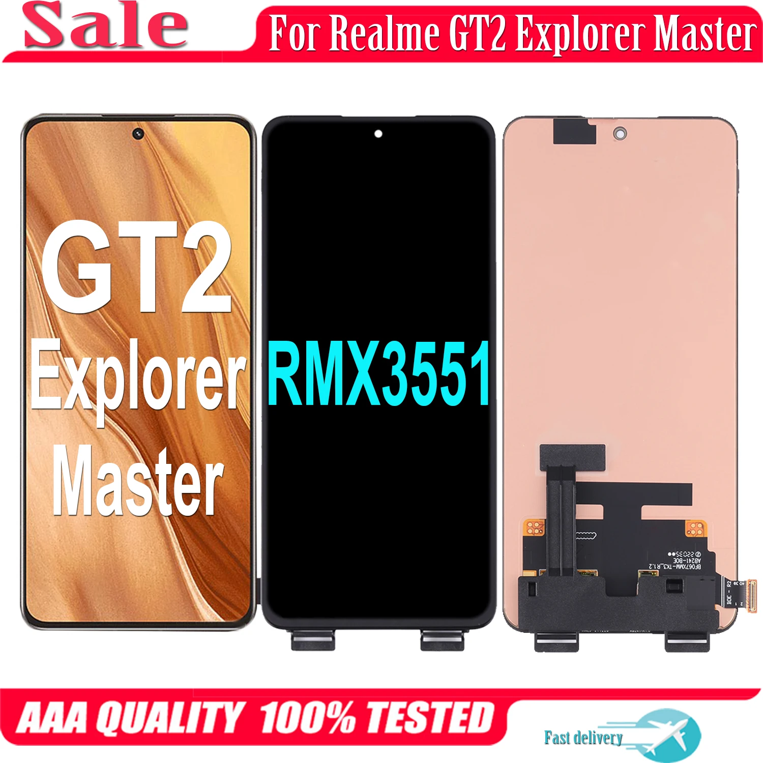 For OPPO Realme GT2 GT 2 Explorer Master Edition RMX3551 LCD Display Touch Screen Digitizer Assembly