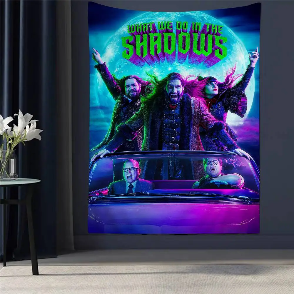 

Classics Movie What We Do In The Shadows Hippie Wall Hanging Tapestries For Living Room Home Dorm Decor Kawaii Room Decor