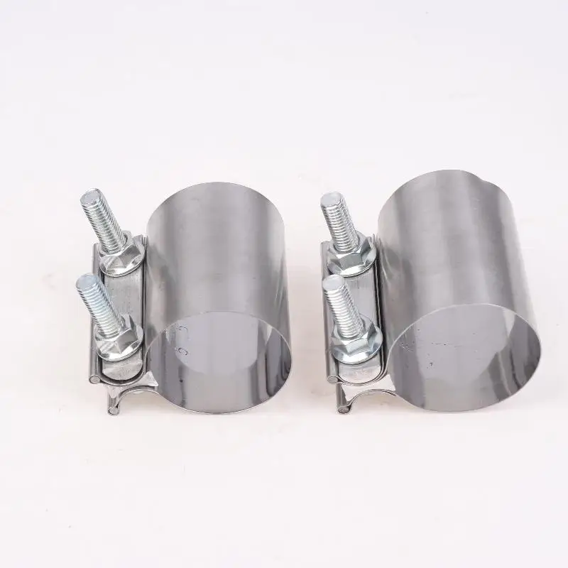 NEW Strong Steel Pipe Clamp 40/45/50/53/55/57/60/63mm Stainless Steel Universal Exhaust Pipe Connection Hoop Car Accessories