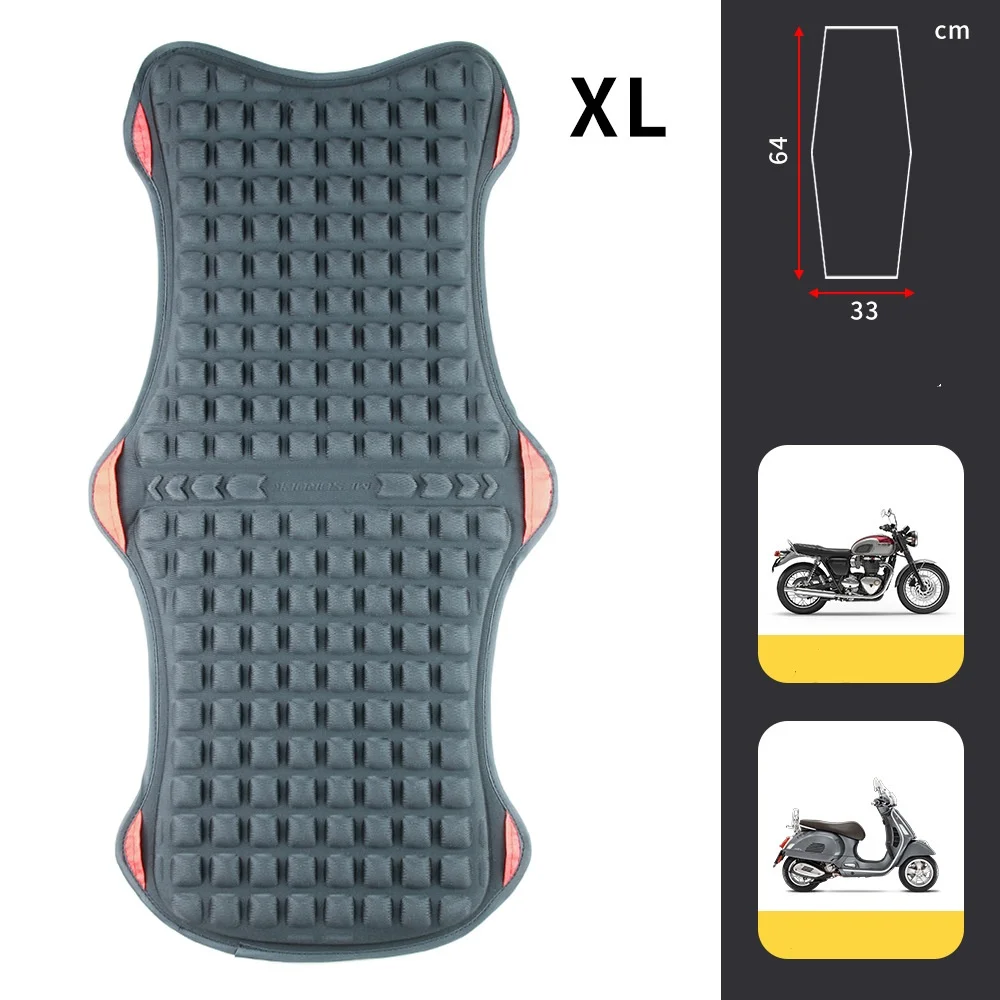 Motorcycle Seat Cushion Pressure Relief Hand Press Inflatable Motorcycle Air Seat Pad Shock Absorption Butt Protective Comfortab
