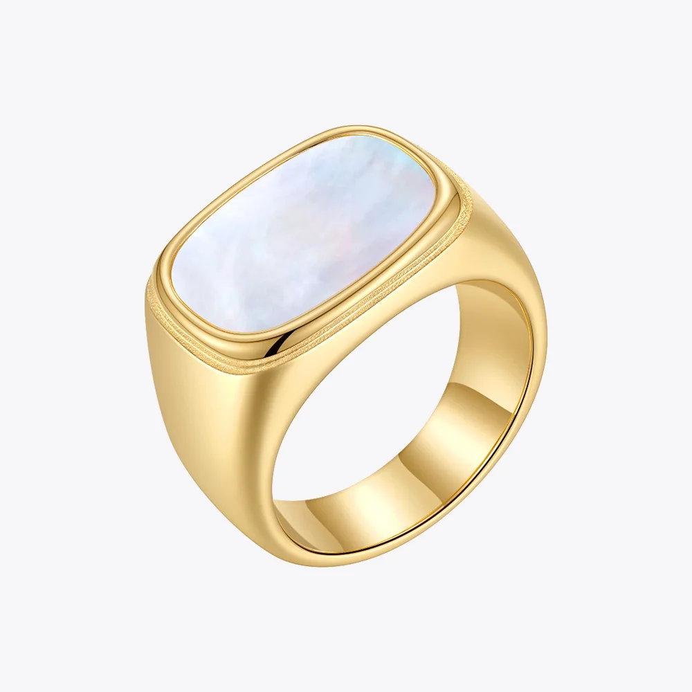 

ENFASHION Эстетическое широкое кольцо-ракушка золотого цвета, кольца для женщин, модные украшения, эпоксидная нержавеющая сталь, Anel Masculino, подарок R 214144