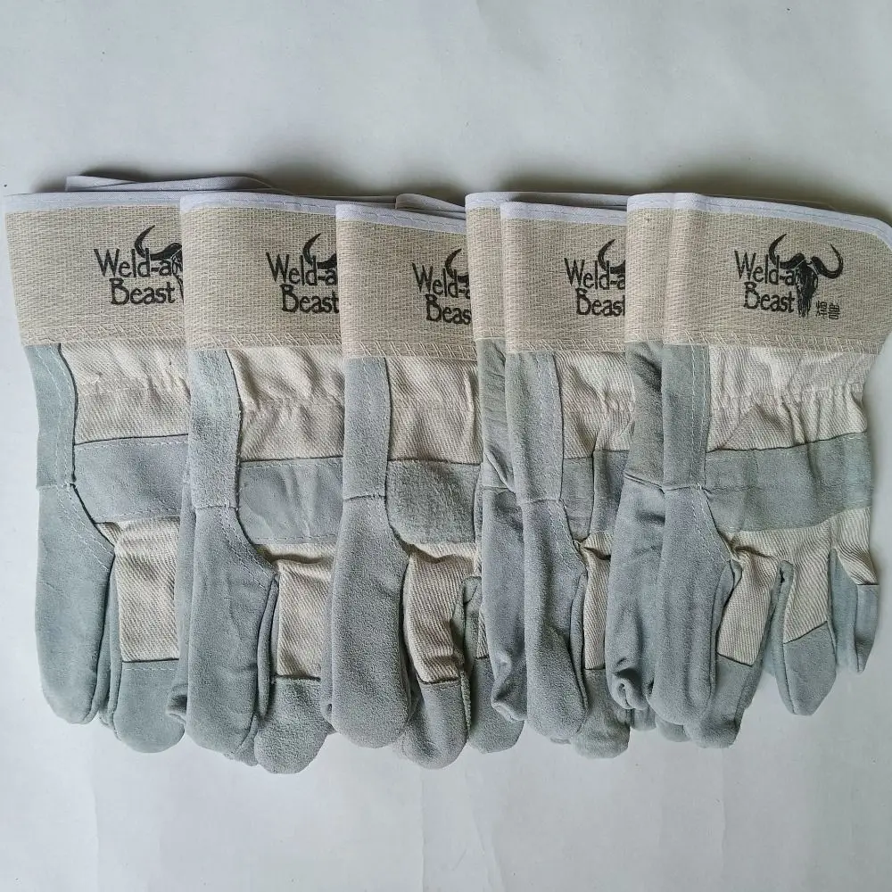 

1 Pair Abrasion Resistant Leather Welding Gloves Thickened Labor Protection Labour Gloves Puncture Resistant Comfortable