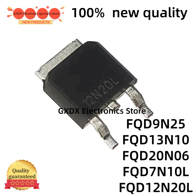10-20Uds 100% Original FQD20N06 FQD7N10L FQD9N25 FQD13N10 FQD12N20L 9N25 13N10 20N06 7N10L 12N20L FQD7N10 FQD12N20 TO-252