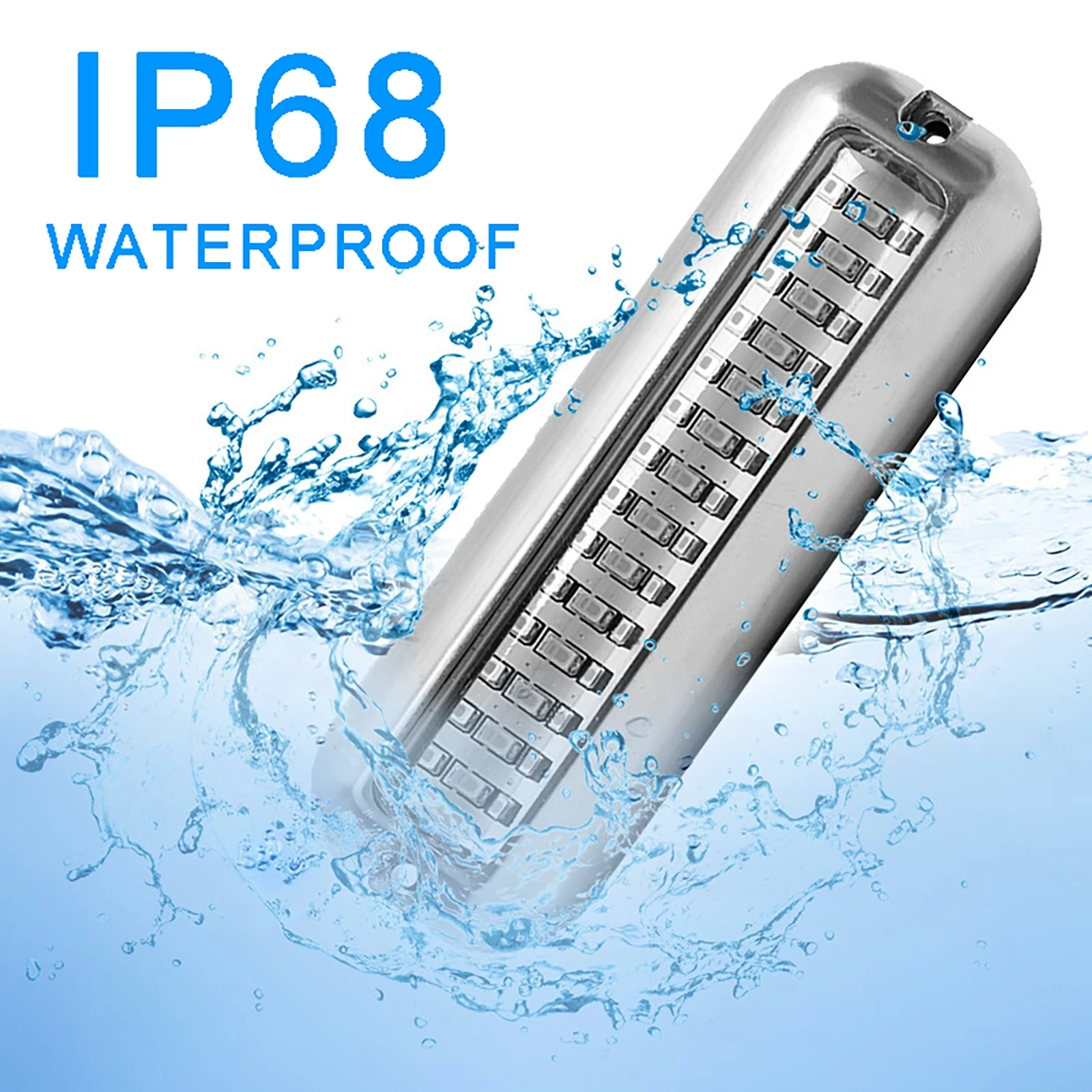 42LED 10-30V Boat Navigation Light Waterproof Yacht Underwater Lamp White Blue Sailing Signal Lights Universal For Truck Boat