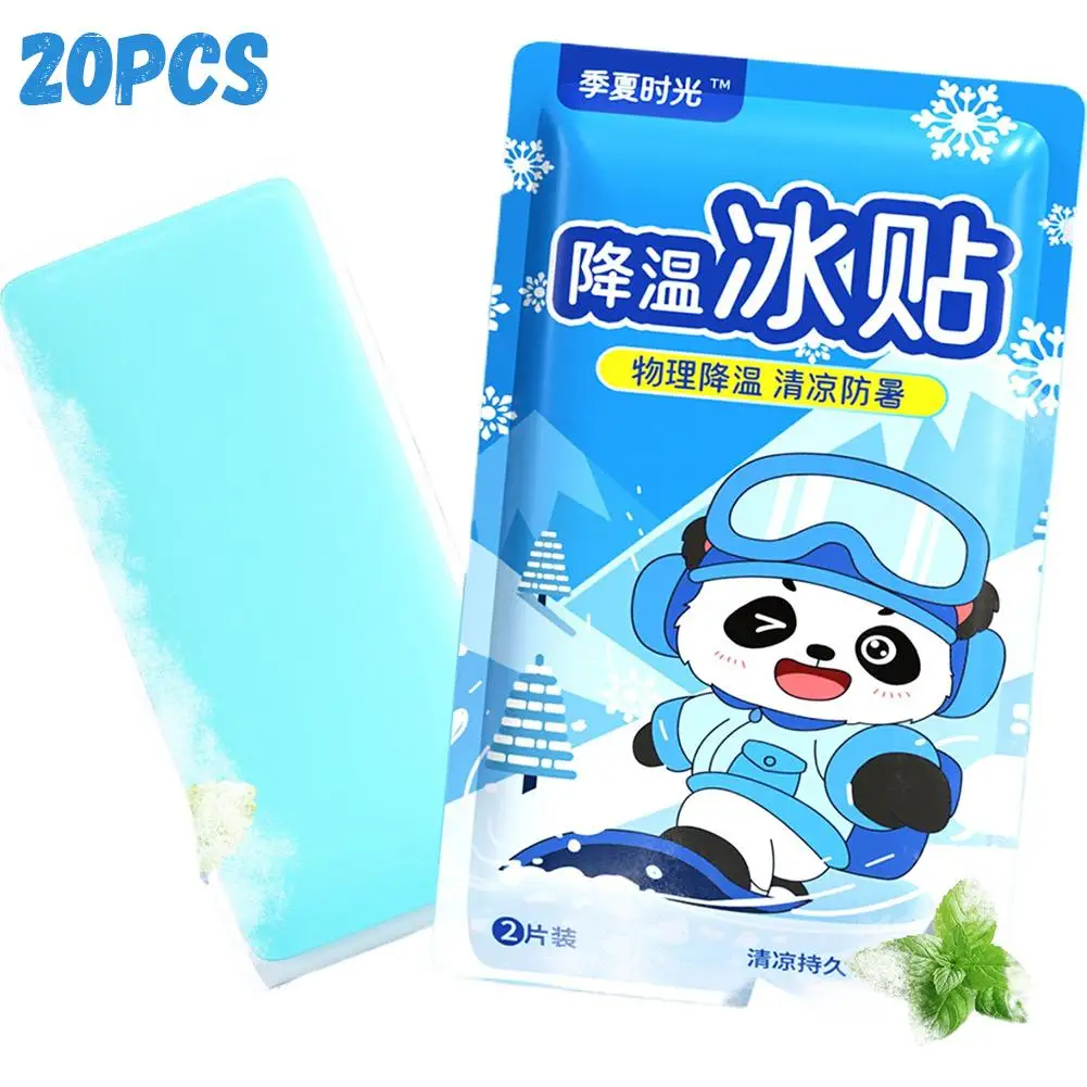 Summer Cooling Ice Patches Multifunctional Cooling Gel Pads for Adults, Relieve Fever, Pain & Discomfort