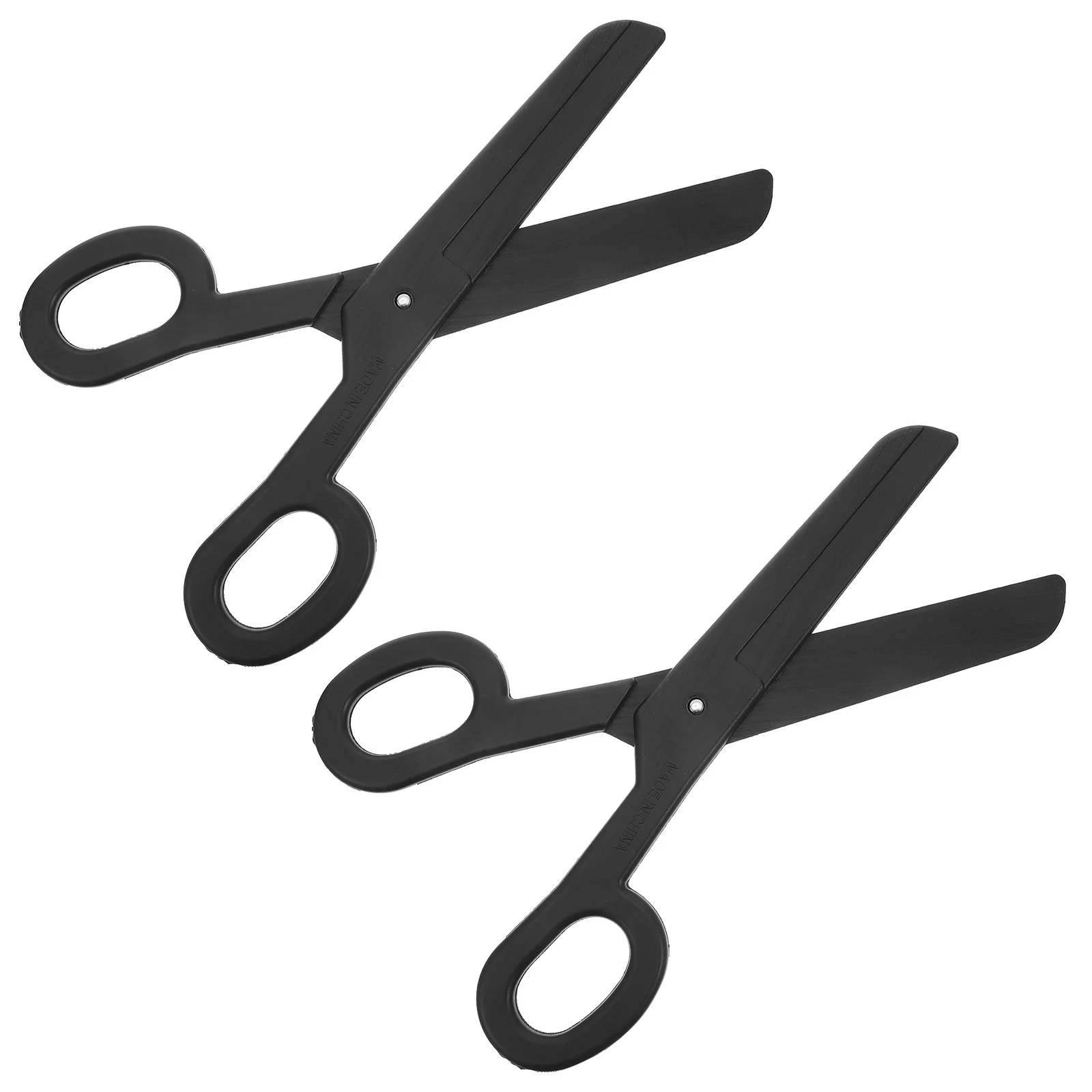

2Pcs Giant Fake Scissors Props Large Lightweight Plastic Clown Costume Accessories Halloween Stage Performance Carnival Party