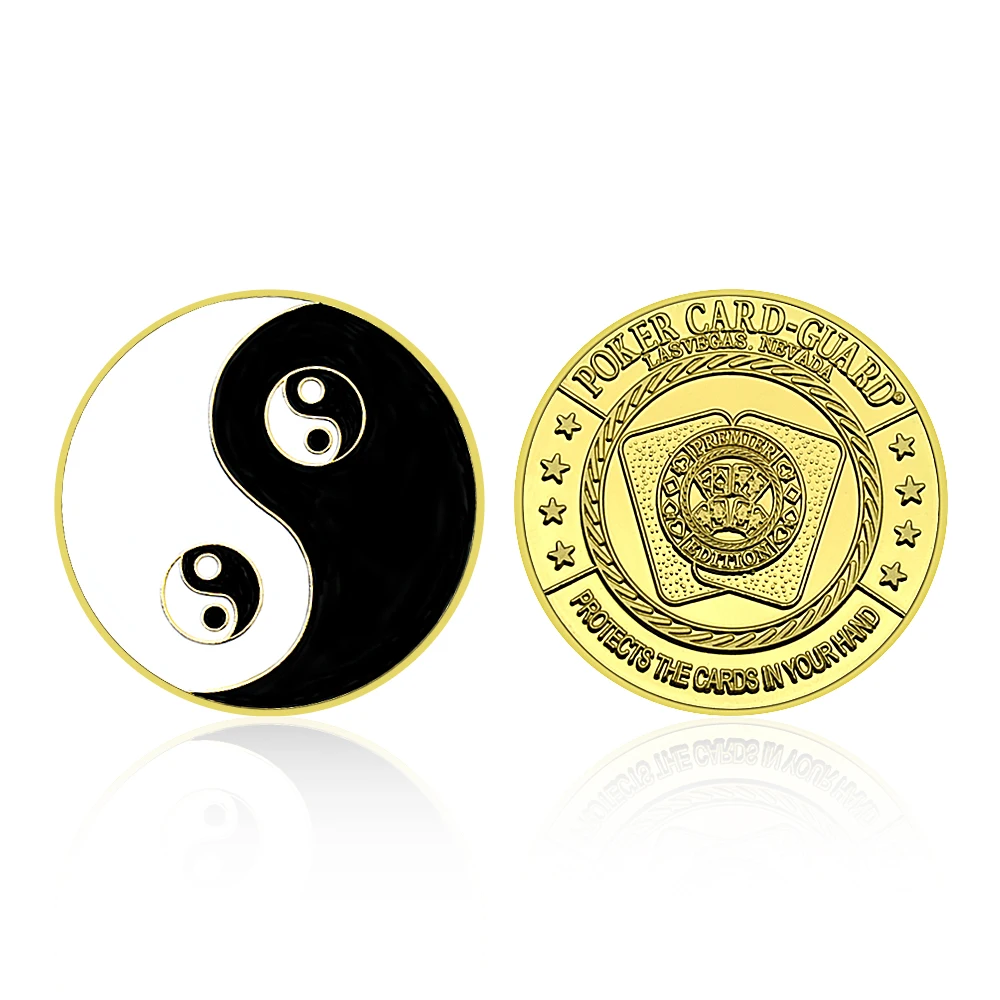 Chip Coin Chinese The Great Ultimate Commemorative Coin Poker Gold Plated Coin Fans Collection