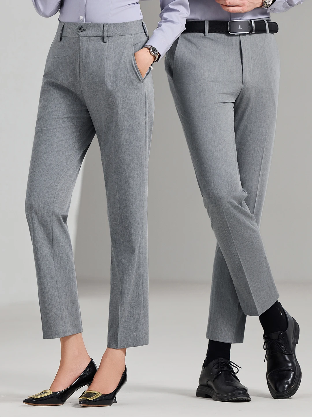 Black Nine-Piece Women's Suit Pants High Waist Straight Leg Slimming Interview Bank Commute Professional Formal Trousers