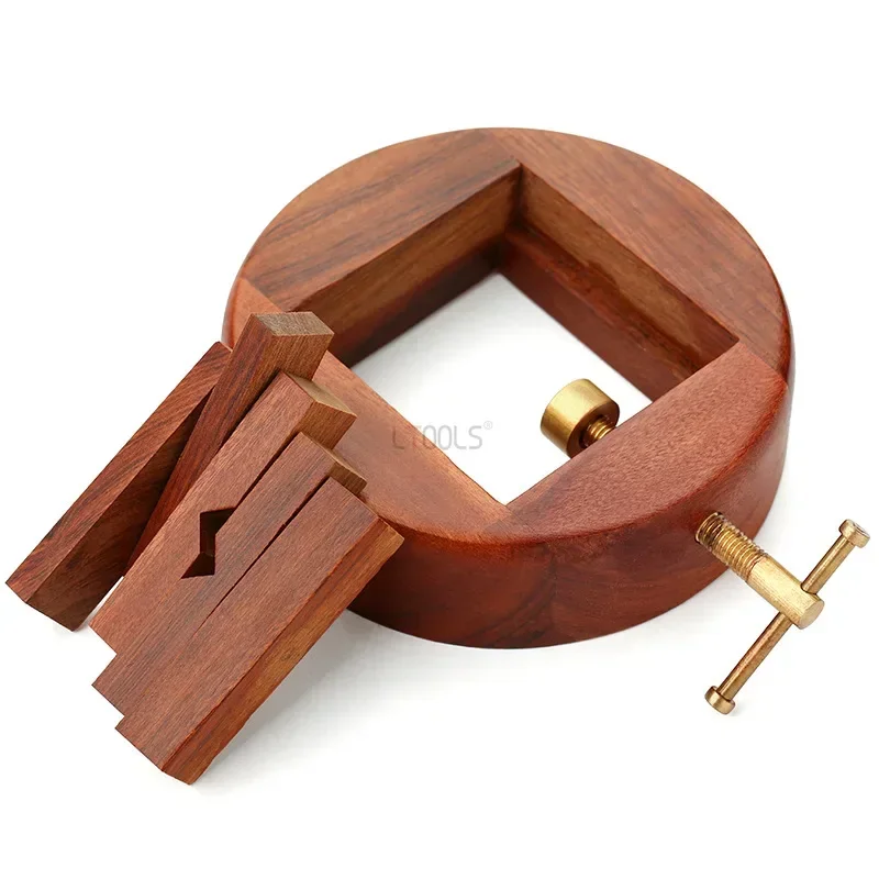 Enthusiasts Special Carving Bed Jig Fixed Clip Circular Solid Wood Stone Carving Bench Pliers Professional Seal Carving Stone