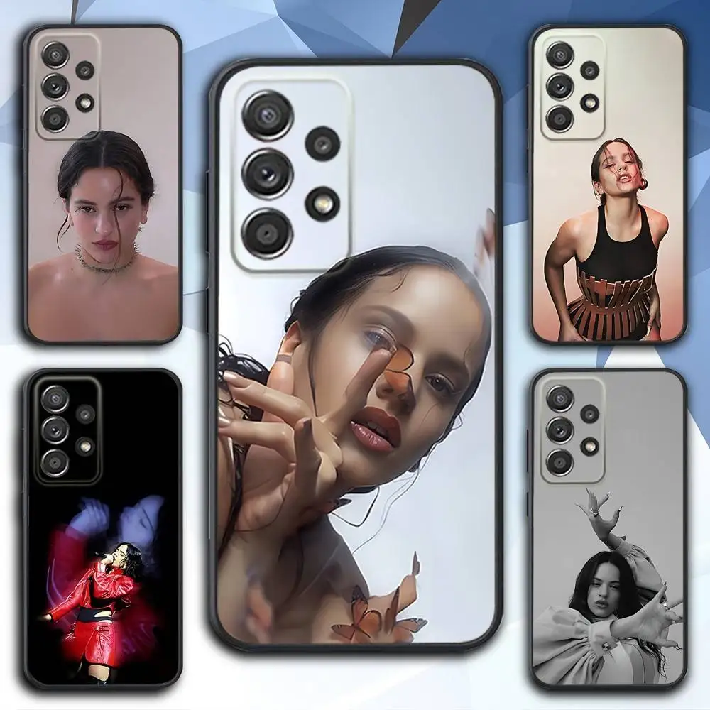 

R-Rosalia Singer Motomami Phone Case For Samsung S 25,24,23,22,30,21,10,9,Ultra,Plus,Lite,FE,4,5 G Soft Black Case