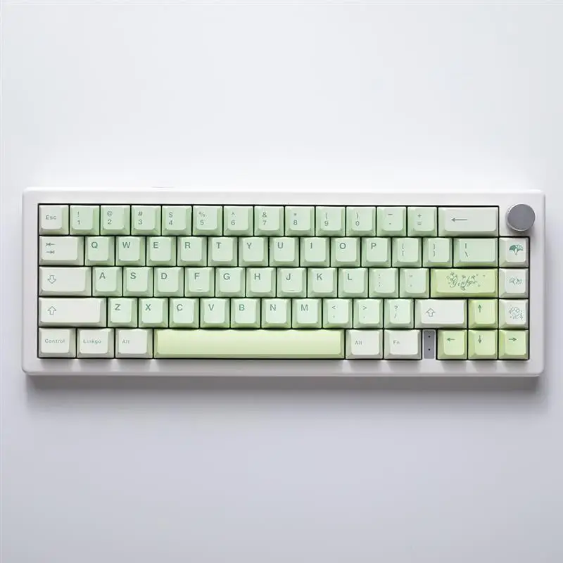 Imagem -03 - Ginkgo-keycap para Teclado Mecânico Keycap Sublimação Altura Cereja Material Pbt Acessórios Faça Você Mesmo Gamer