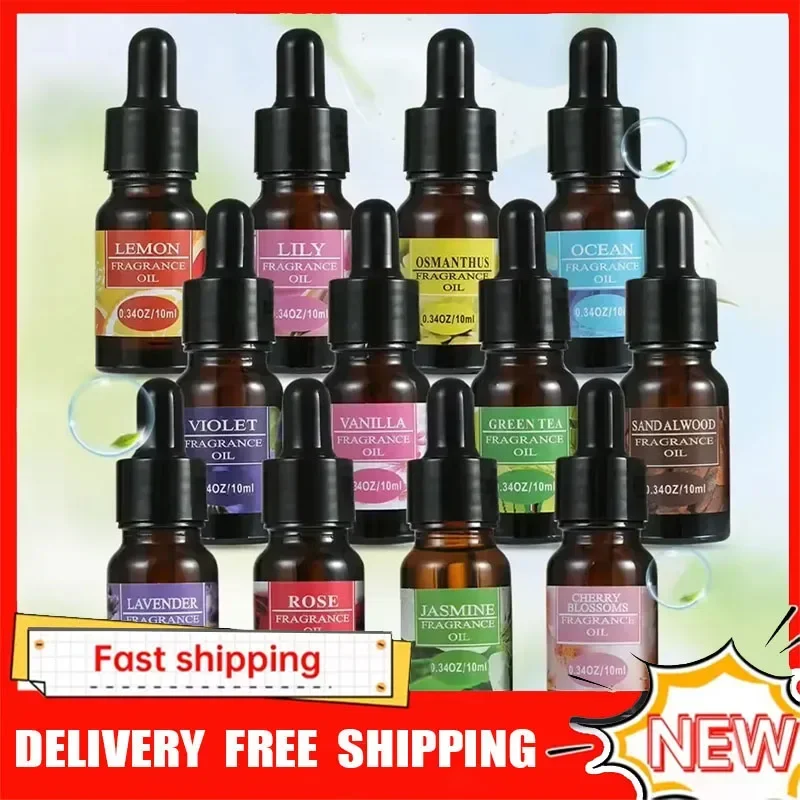 10ml Car Perfume Refill Liquid Flavor Essential Oil with Dropper Car Air Freshener Refill For Air Humidifier Home Auto Fragrance