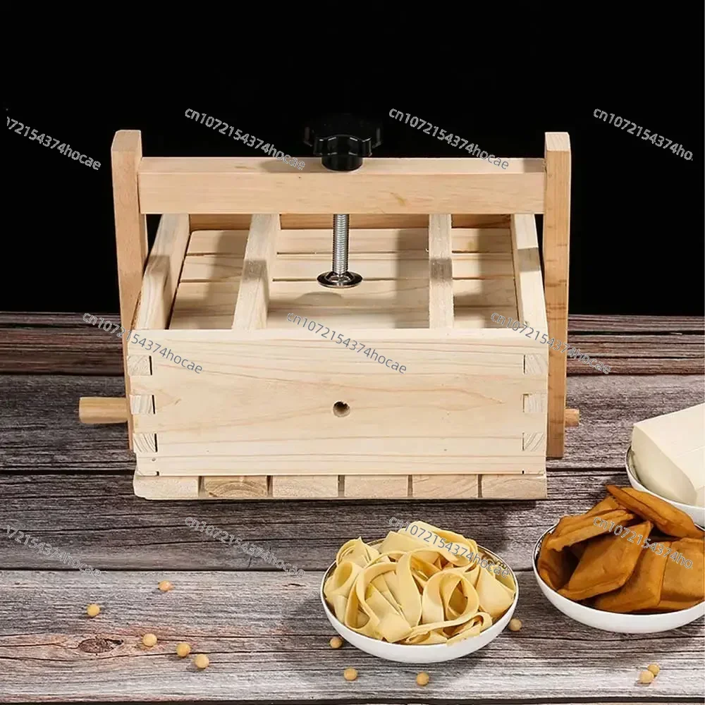 Removable Wooden Press Mould Set, DIY Homemade Tofu Soybean Curd Maker, Multi‑purpose Kitchen Cooking Tools for Food Preparation