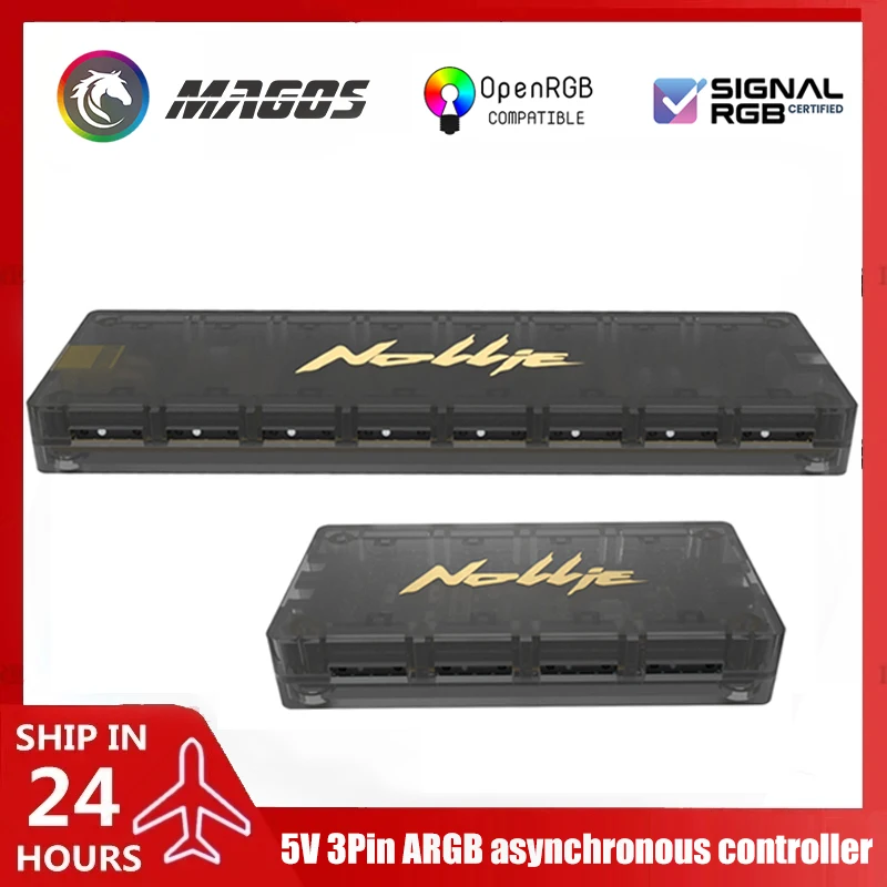 Асинхронный контроллер Nollie RGB, 8/16 способов, адресный разветвитель ARGB, поддержка программного обеспечения, управление RGB/OpenRGB