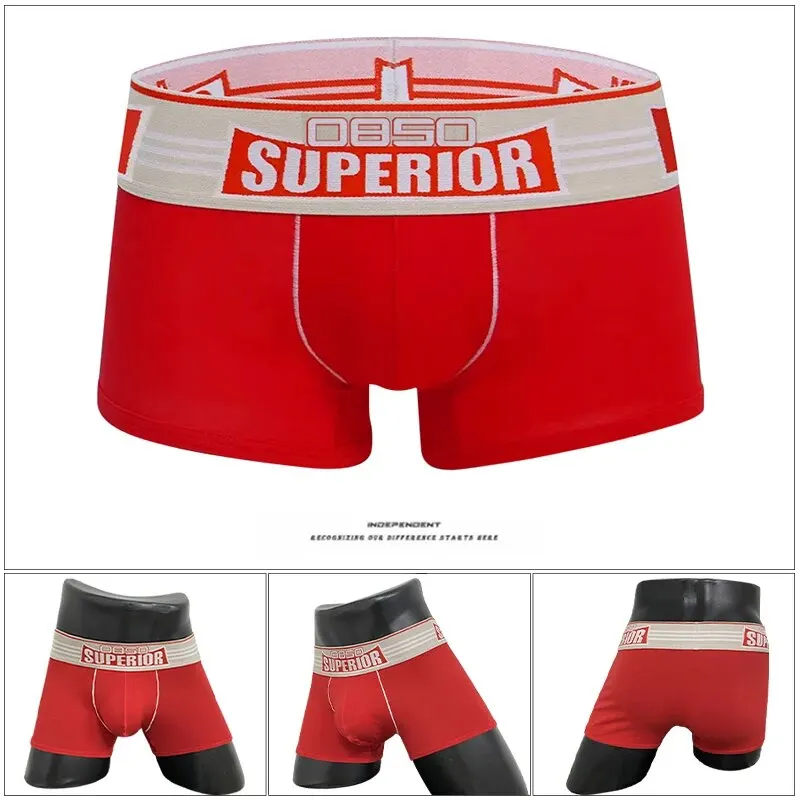 0850 Men\'s Underwear Solid Color Cotton Breathable Boxer Briefs Hot Style Comfortable Sports Men Pouch BS845