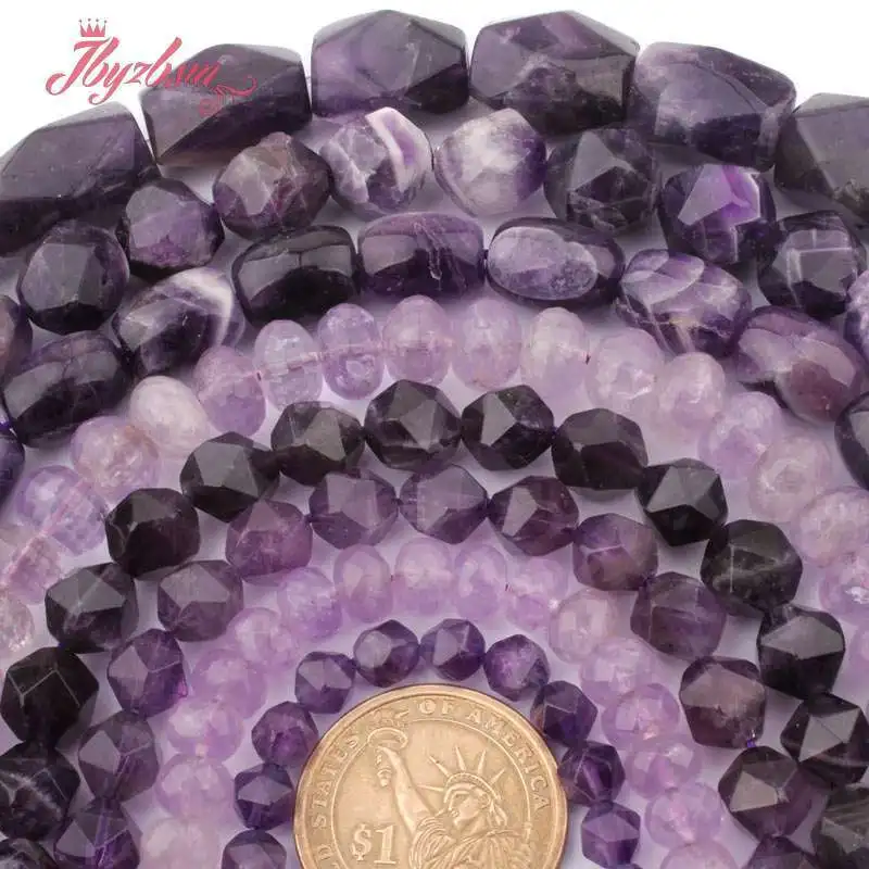 Natural Amethyst Stone Beads Mixed Shape For Necklace Bracelet Earring Pandant Jewelry Making Design or DIY 15\