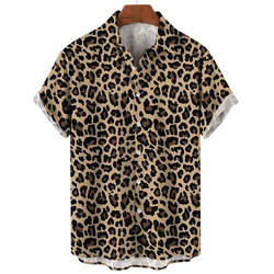 Camisas informales de manga corta para hombre, ropa holgada con estampado de Tigre, ropa de calle de moda Harajuku, camisas Hawaianas, 2023