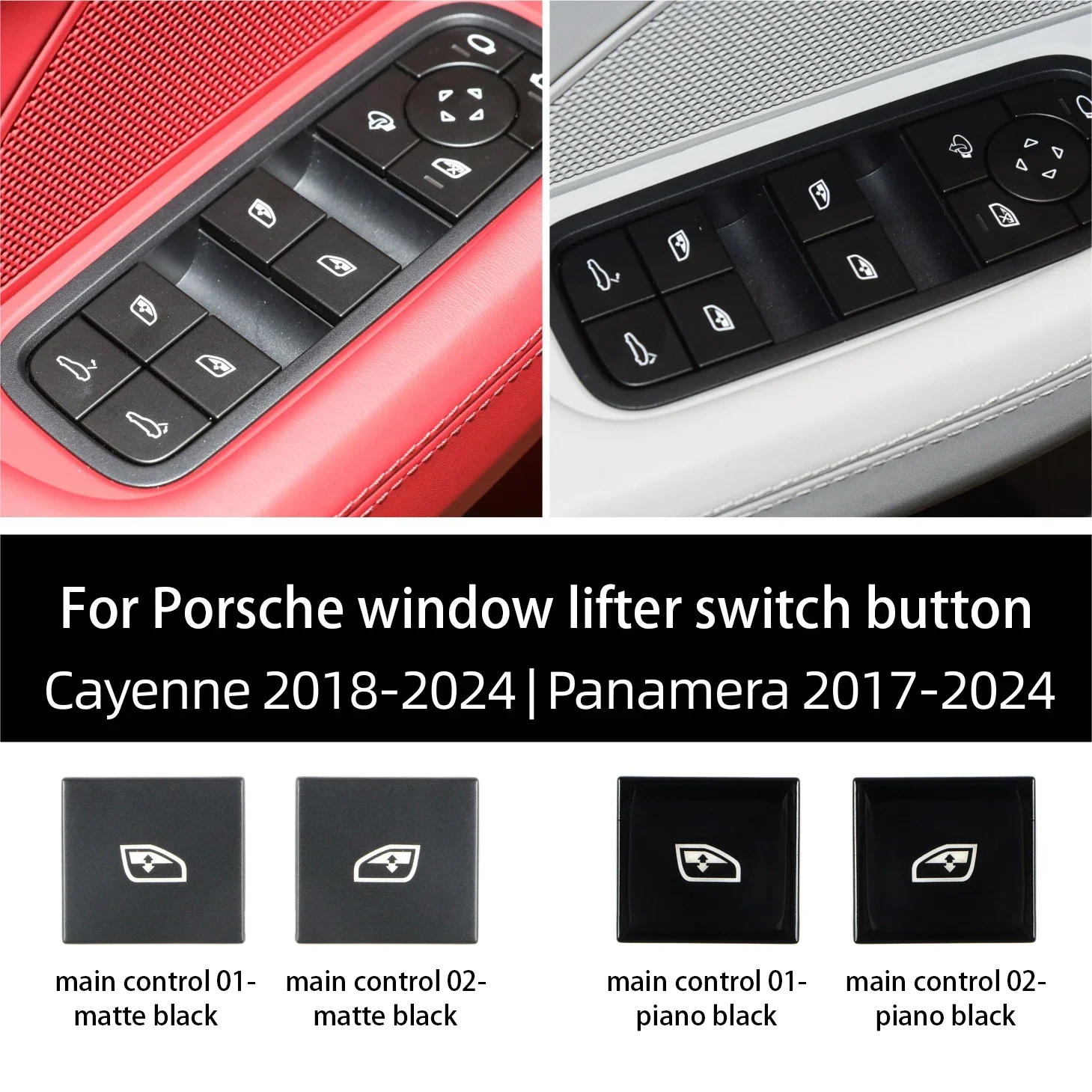 Window Switch Button Car Glass Lift Power Control Button Window Lifter Button for Porsche Cayenne 2018-2024/Panamera 2017-2024