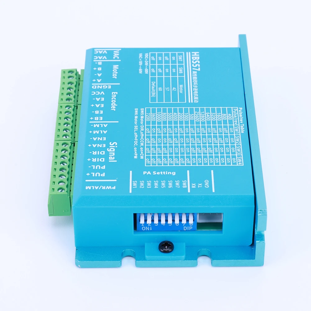 HBS57 Stepper Motor Driver Controller AC20-80V/DC24-70V Step Motor Driver Encoder 1000 Lines for Nema23/Nema24 Stepper Motor