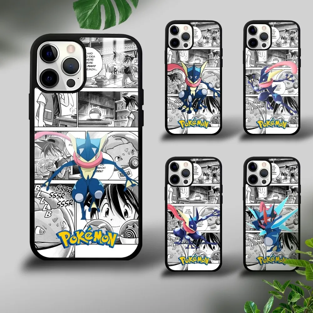 Funny Cartoon Greninja Phone Case For iPhone 16 15 14 13 12 11 Pro Xs Max Mini Plus Celulares Hard Funda