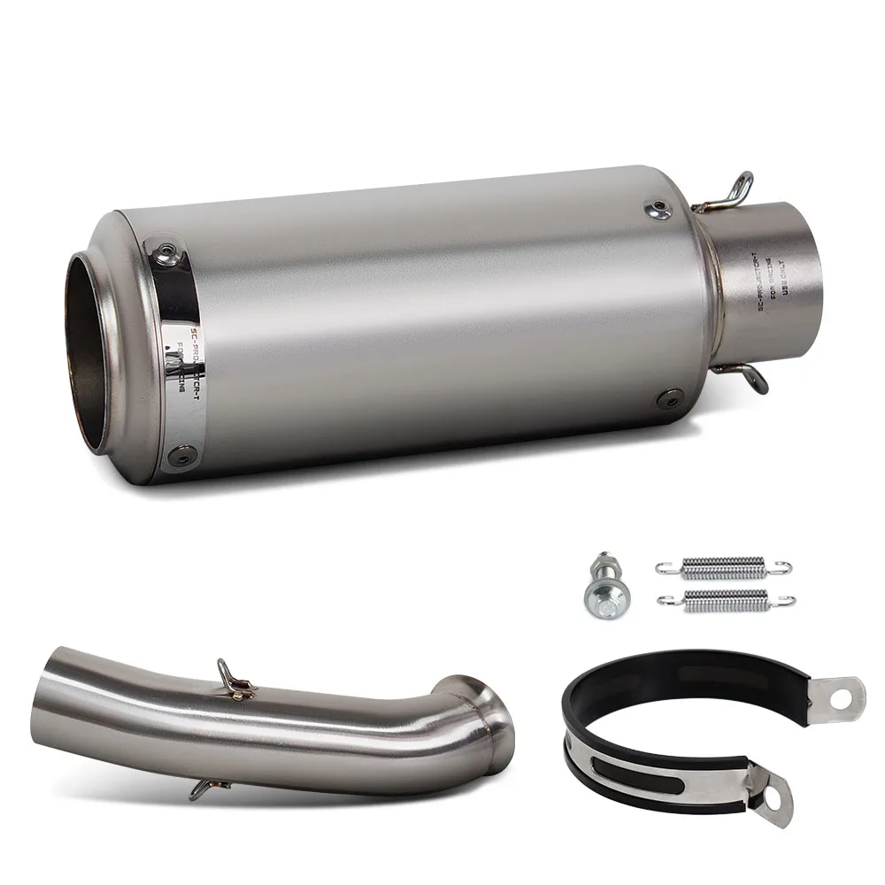 

For KTM DUKE RC 250 390 RC390 DUKE390 RC250 DUKE250 2017-2021 Motorcycle Exhaust Slip on Line Middle Pipe Project Muffler