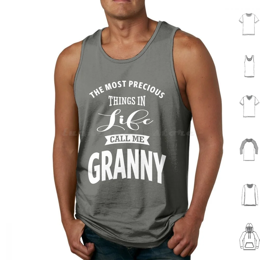 Call Me Granny Tank Tops Print Cotton Granny Grams Grandparents Day Grandmother Grandma Family Gammy Memaw Mawmaw